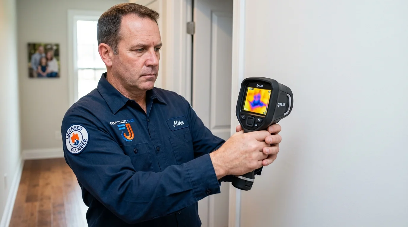 Thermal imaging leak detection by Johns Plumbing LLC in Bement
